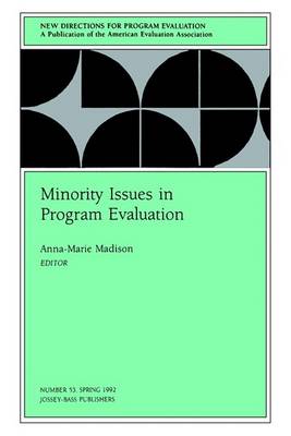 Cover of Minority Issues in Program Evaluation