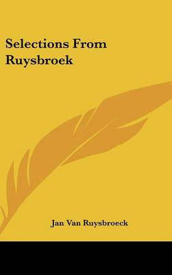 Book cover for Selections from Ruysbroek