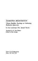 Book cover for Samatha Meditation