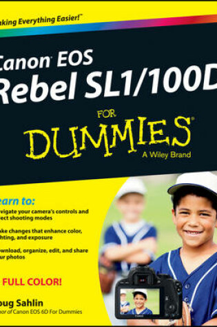 Cover of Canon EOS Rebel SL1/100D For Dummies