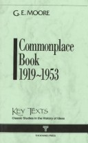 Cover of Commonplace Book, 1919-53