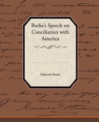 Book cover for Burke S Speech on Conciliation with America