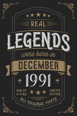 Book cover for Real Legends were born in December 1991