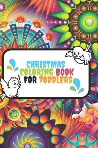 Cover of Christmas coloring book for toddlers