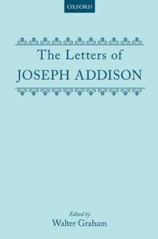 Cover of The Letters of Joseph Addison