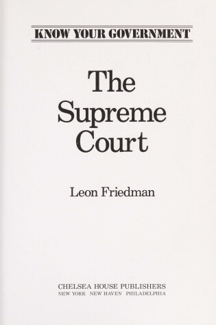 Cover of Supreme Court