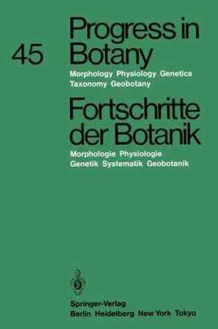 Cover of Progress in Botany / Fortschritte der Botanik