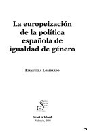 Book cover for La Europeizacion de La Politica Espa~nola de Igualdad de Genero