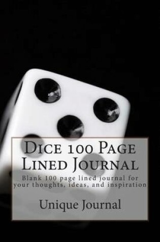 Cover of Dice 100 Page Lined Journal