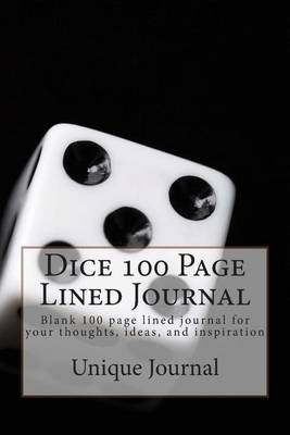 Book cover for Dice 100 Page Lined Journal