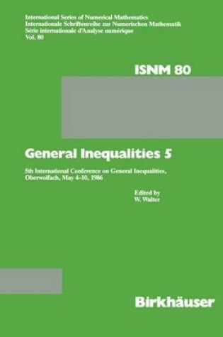 Cover of General Inequalities 5