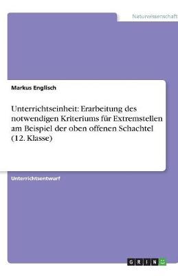 Cover of Unterrichtseinheit