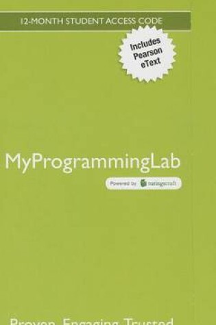 Cover of MyLab Programming with Pearson eText -- Access Code Card -- for Starting Out With Visual Basic