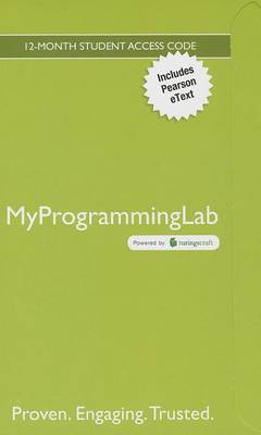 Book cover for MyLab Programming with Pearson eText -- Access Code Card -- for Starting Out With Visual Basic