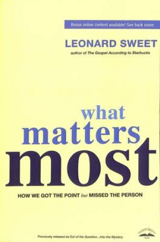 Cover of What Matters Most