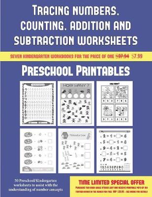Cover of Preschool Printables (Tracing numbers, counting, addition and subtraction)