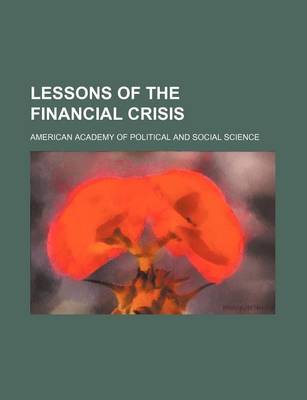 Book cover for Lessons of the Financial Crisis