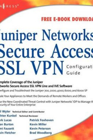 Cover of Juniper(r) Networks Secure Access SSL VPN Configuration Guide