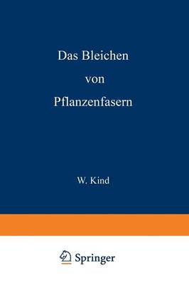 Book cover for Das Bleichen der Pflanzenfasern