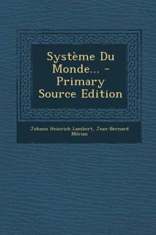 Cover of Systeme Du Monde...