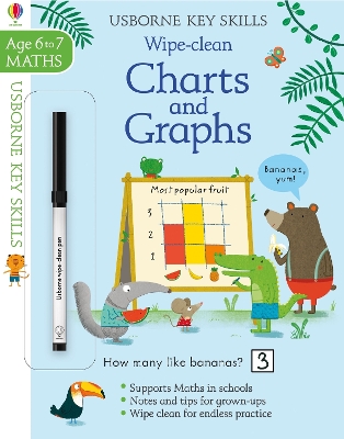 Book cover for Wipe-Clean Charts & Graphs 6-7