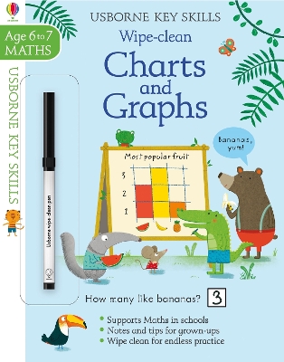 Cover of Wipe-Clean Charts & Graphs 6-7