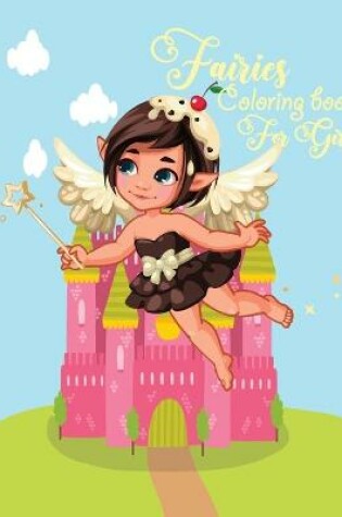 Cover of Fairies coloring book for girls