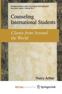 Book cover for Counseling International Students