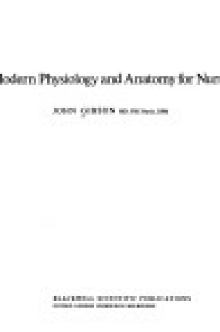 Cover of Modern Physiology and Anatomy for Nurses