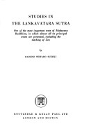 Cover of Studies in the Lankavatara Sutra