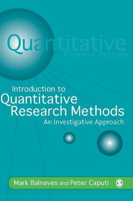 Book cover for Introduction to Quantitative Research Methods