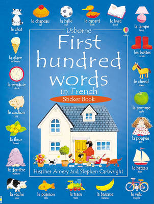 Book cover for First Hundred Words in French Sticker Book