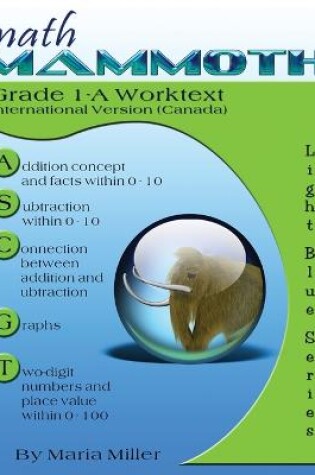 Cover of Math Mammoth Grade 1-A Worktext, International Version (Canada)