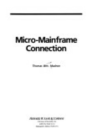 Cover of Micro to Mainframe Connection