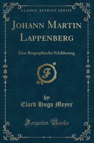 Cover of Johann Martin Lappenberg