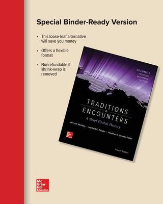 Book cover for Looseleaf Traditions & Encounters: A Brief Global History Volume 1 with Connect 1-Term Access Card