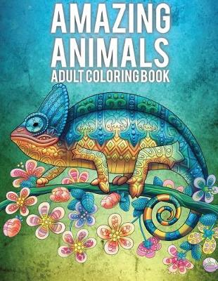 Book cover for Amazing Animal Coloring Book