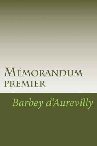Cover of Memorandum premier
