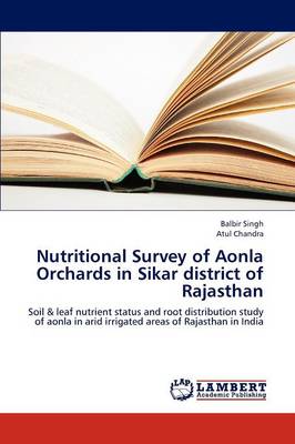 Book cover for Nutritional Survey of Aonla Orchards in Sikar district of Rajasthan