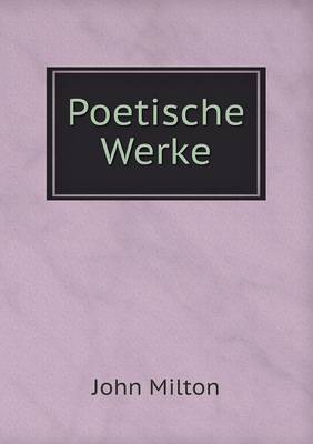 Book cover for Poetische Werke