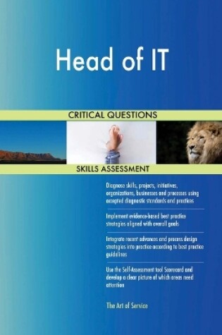 Cover of Head of IT Critical Questions Skills Assessment