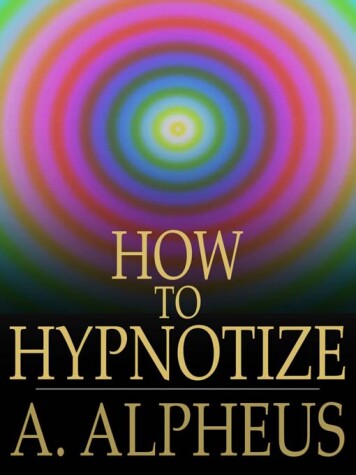 Book cover for How to Hypnotize