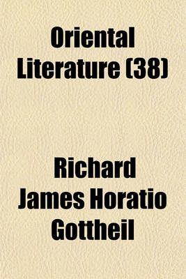 Book cover for Oriental Literature (Volume 38)