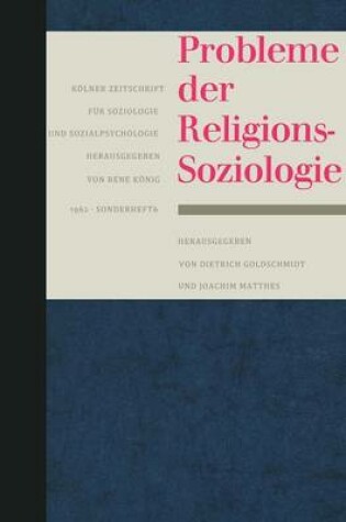 Cover of Probleme der Religionssoziologie