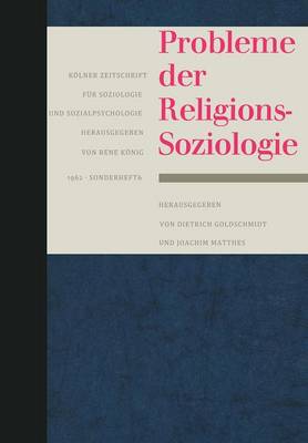 Cover of Probleme der Religionssoziologie