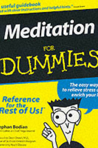 Cover of Meditation For Dummies