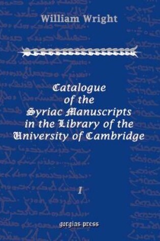 Cover of Catalogue of the Syriac Manuscripts in the Library of the U. of Cambridge