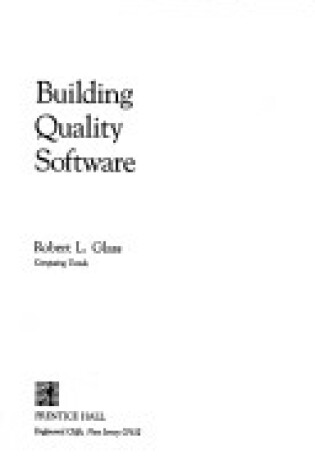 Cover of Building Quality Software