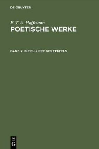 Cover of Die Elixiere des Teufels