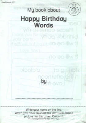 Book cover for My Book About Happy Birthday Words